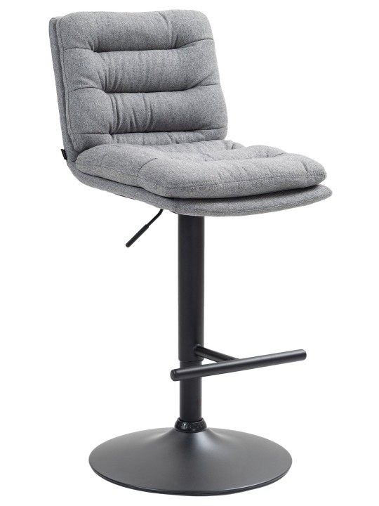 Taburete de bar tela Damar, gris