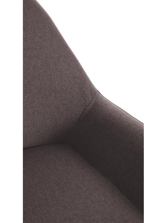 Taburete de bar Braga Tela dorada, marrón