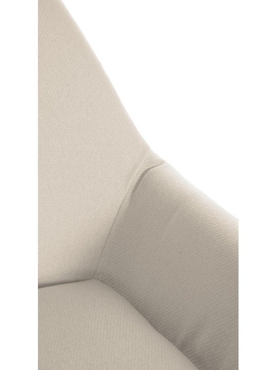 Taburete de bar Braga Tela dorada, crema Taburete de bar Braga Tela dorada, crema