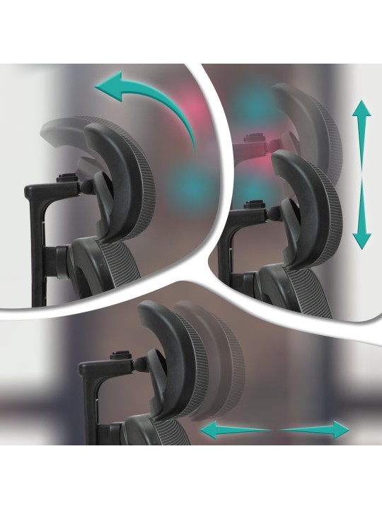 Silla de oficina Bryden, negro