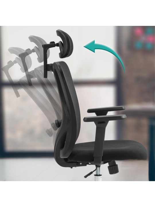 Silla de oficina Bryden, negro