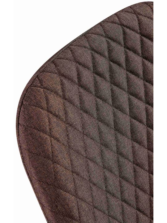 Conjunto de 4 sillas tela Giverny, marrón Conjunto de 4 sillas tela Giverny, marrón