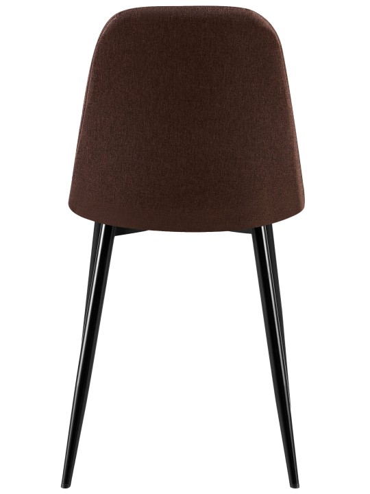 Conjunto de 4 sillas tela Giverny, marrón Conjunto de 4 sillas tela Giverny, marrón