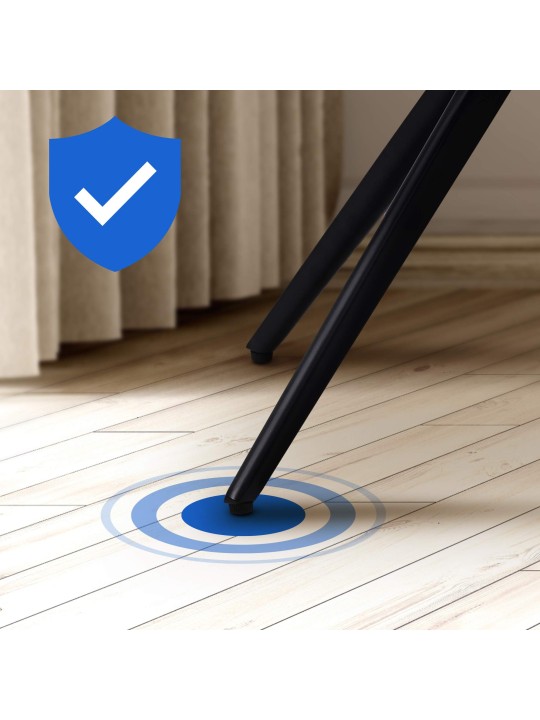 Silla de comedor tela Merna, marrón