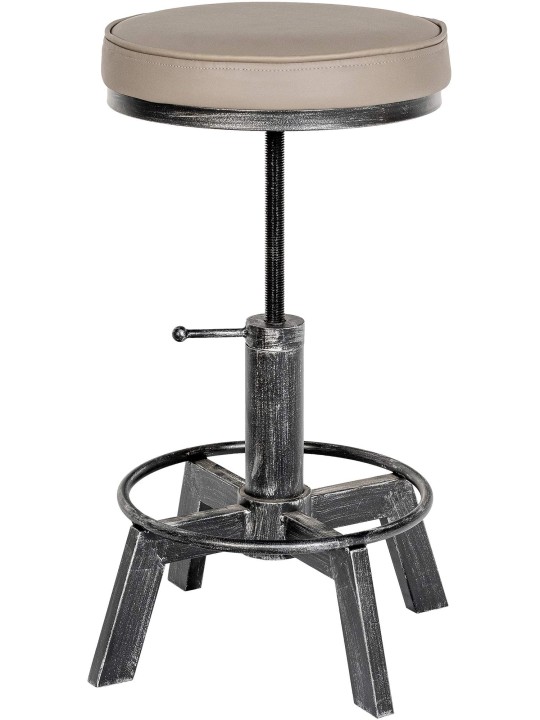 Taburete Destin, plata antigua Taburete Destin, plata antigua