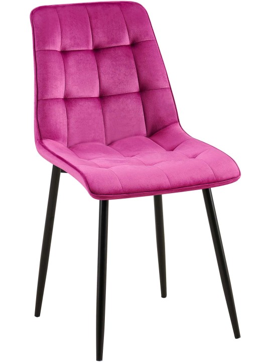 Silla de comedor de terciopelo Gifford, lila Silla de comedor de terciopelo Gifford, lila