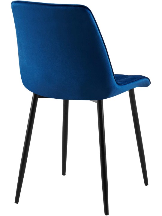 Silla de comedor de terciopelo Gifford, azul oscuro Silla de comedor de terciopelo Gifford, azul oscuro