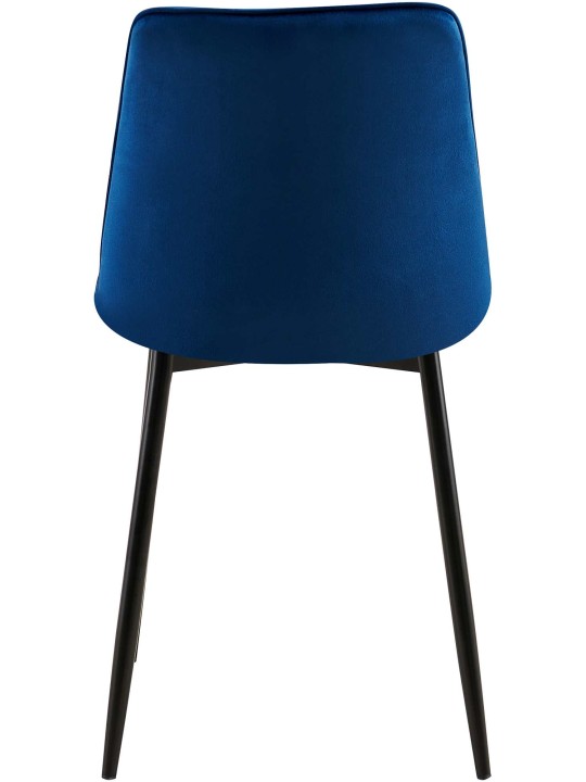 Silla de comedor de terciopelo Gifford, azul oscuro Silla de comedor de terciopelo Gifford, azul oscuro