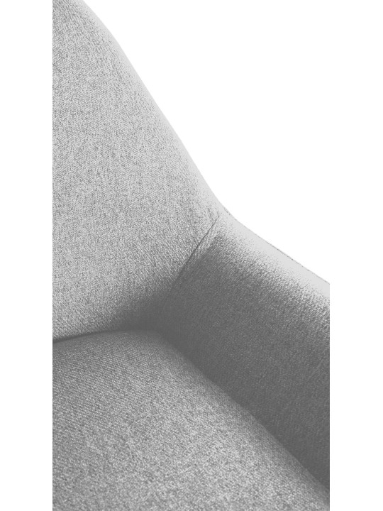 Juego de 2 taburetes de bar Braga Tela Dorada, gris Juego de 2 taburetes de bar Braga Tela Dorada, gris