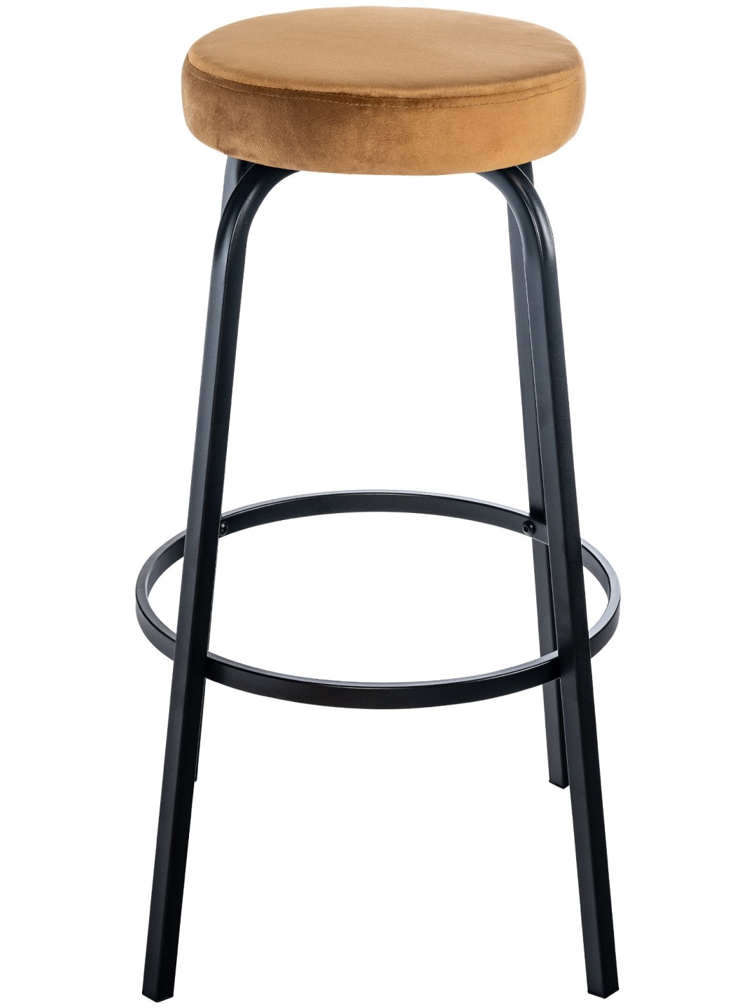 Taburete de bar Kamari terciopelo, café