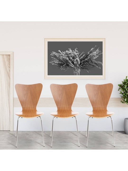 Juego de 4 sillas de visita Calisto, roble