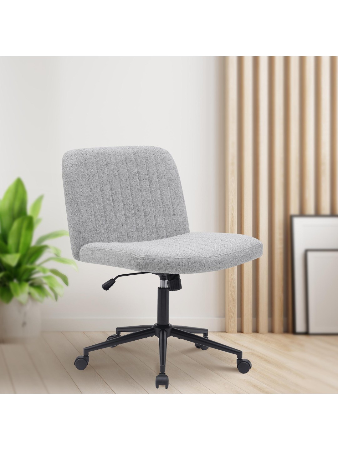 Silla de oficina Kingman tela, gris claro