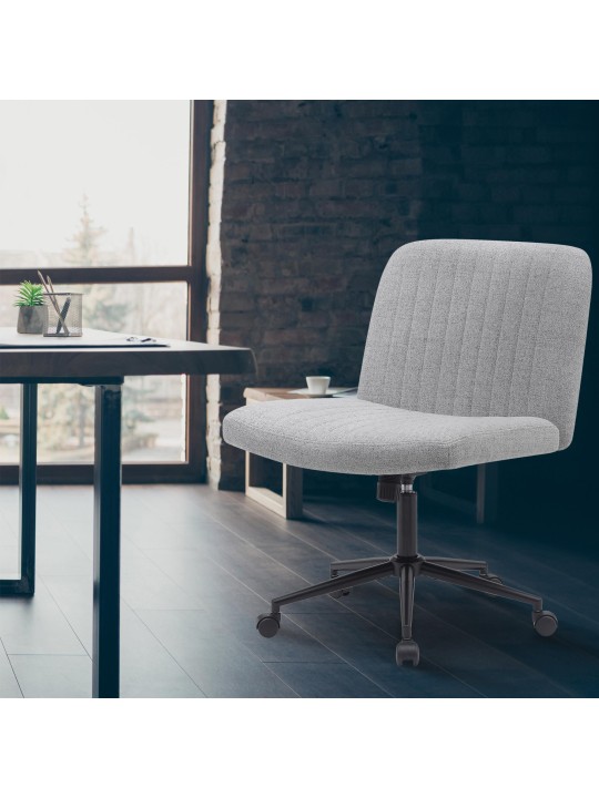 Silla de oficina Kingman tela, gris claro