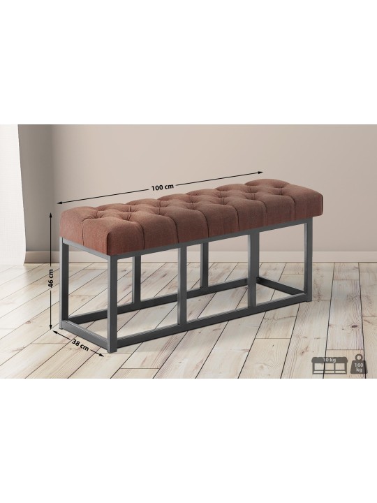 Banco Amun tela B100, marrón Banco Amun tela B100, marrón