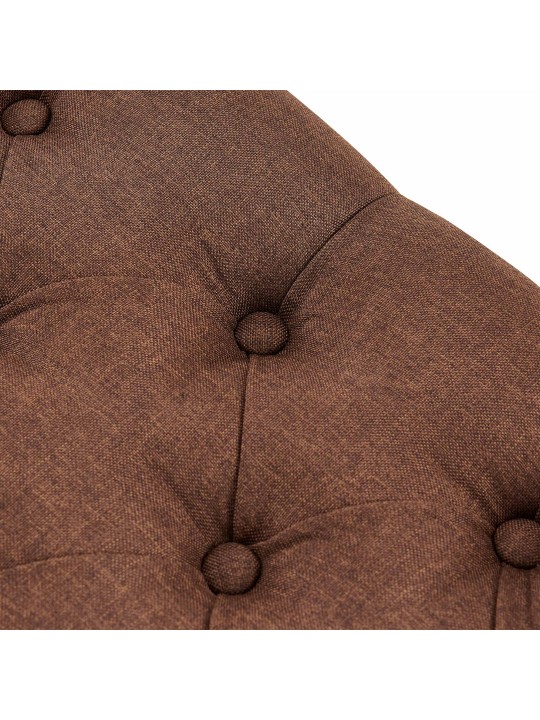 Banco Amun tela B120, marrón