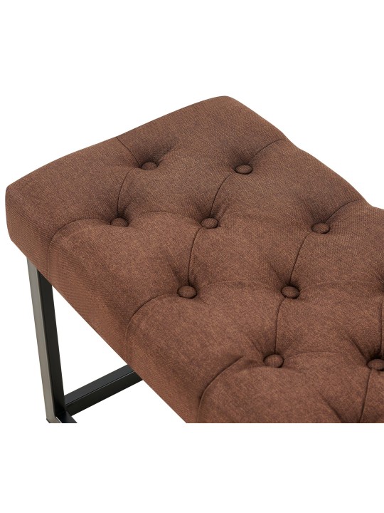 Banco Amun tela B120, marrón