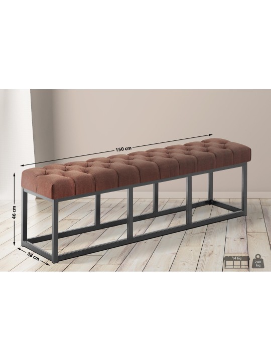 Banco Amun tela B150, marrón Banco Amun tela B150, marrón