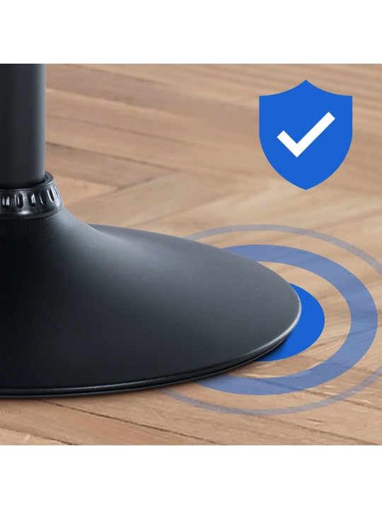 Taburete de bar Braga terciopelo, crema