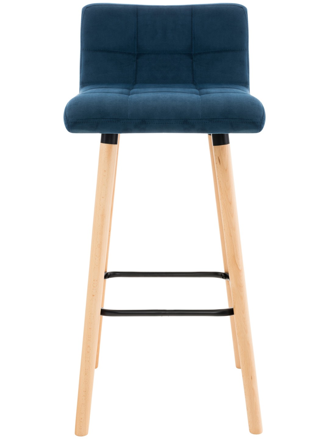 Taburete de bar Lincoln terciopelo, azul