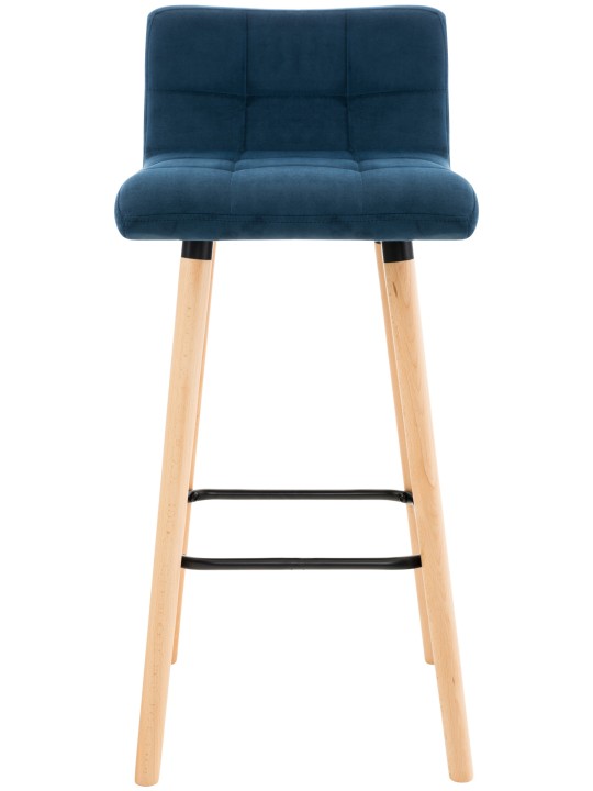 Taburete de bar Lincoln terciopelo, azul