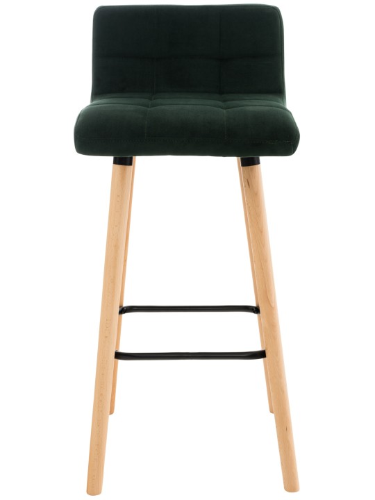 Taburete de bar Lincoln terciopelo, verde Taburete de bar Lincoln terciopelo, verde