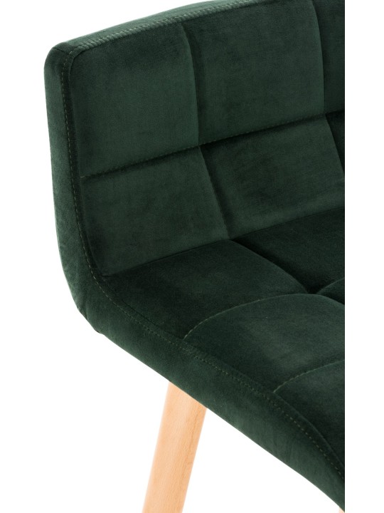 Taburete de bar Lincoln terciopelo, verde Taburete de bar Lincoln terciopelo, verde