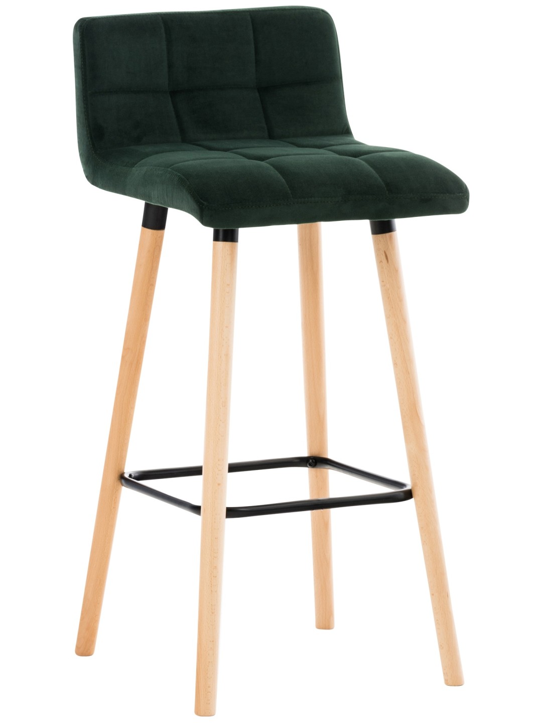 Taburete de bar Lincoln terciopelo, verde