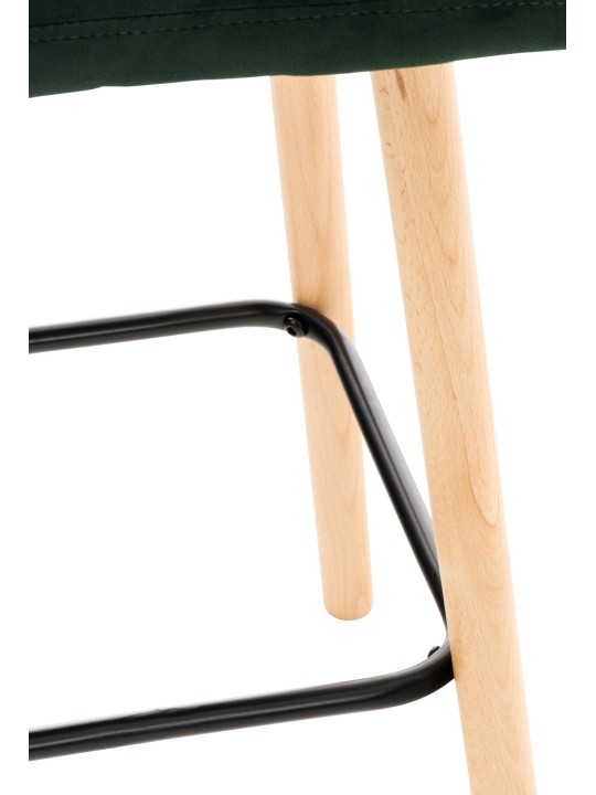 Taburete de bar Lincoln terciopelo, verde Taburete de bar Lincoln terciopelo, verde