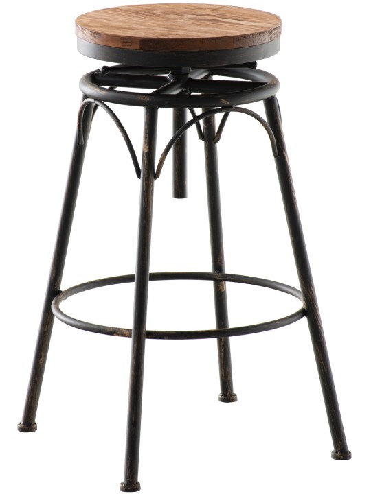 Juego de 2 taburetes de bar Beam, bronce