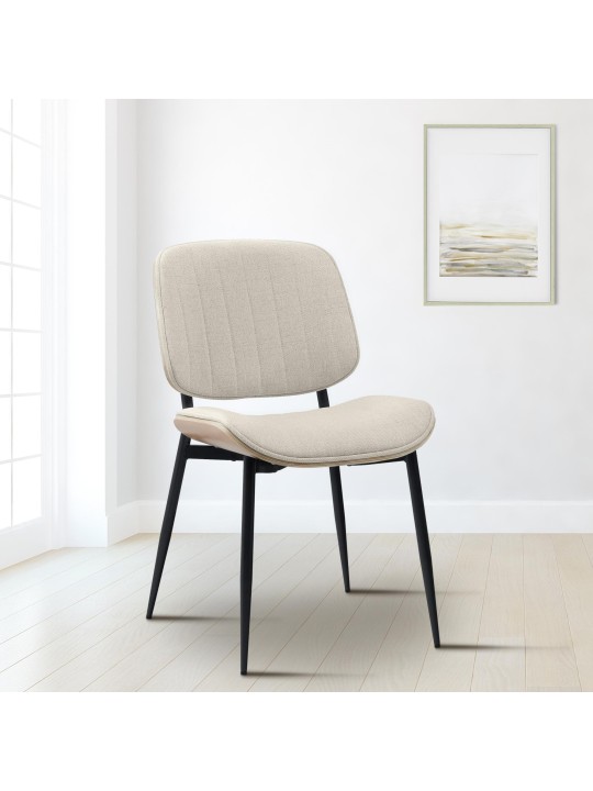 Silla de visita tela Tiffin, natural/crema Silla de visita tela Tiffin, natural/crema