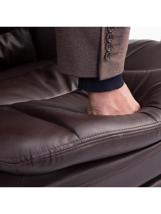 Silla de oficina XL Troy, marrón