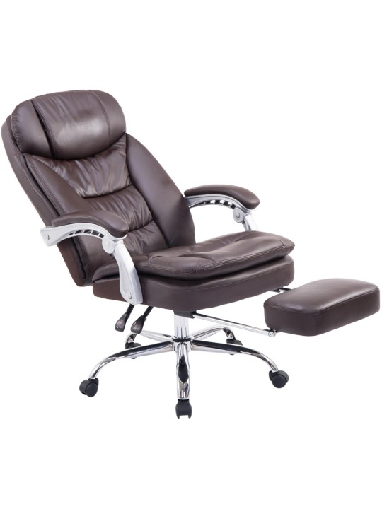 Silla de oficina XL Troy, marrón