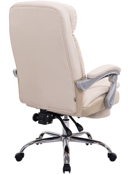 Silla de oficina XL Troy, crema