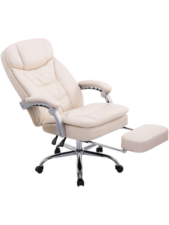 Silla de oficina XL Troy, crema