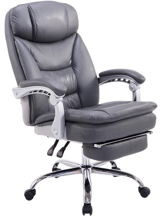Silla de oficina XL Troy, gris