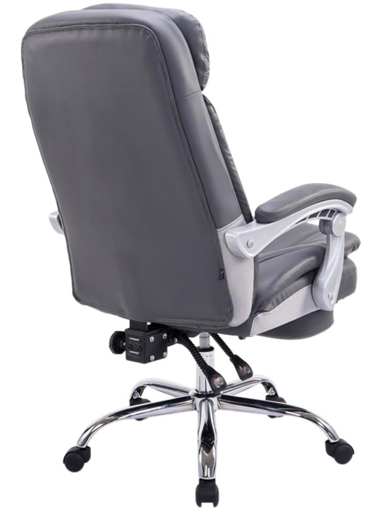 Silla de oficina XL Troy, gris