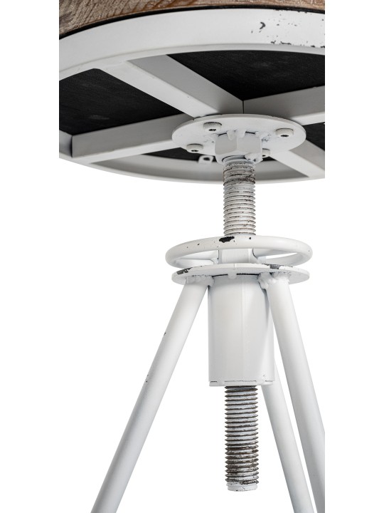 Taburete de bar Karla, blanco antiguo Taburete de bar Karla, blanco antiguo