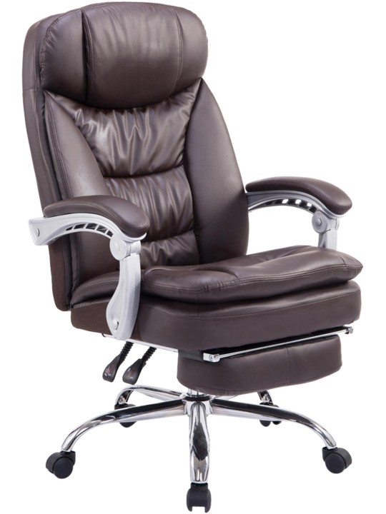 Silla de oficina XL Troy, marrón