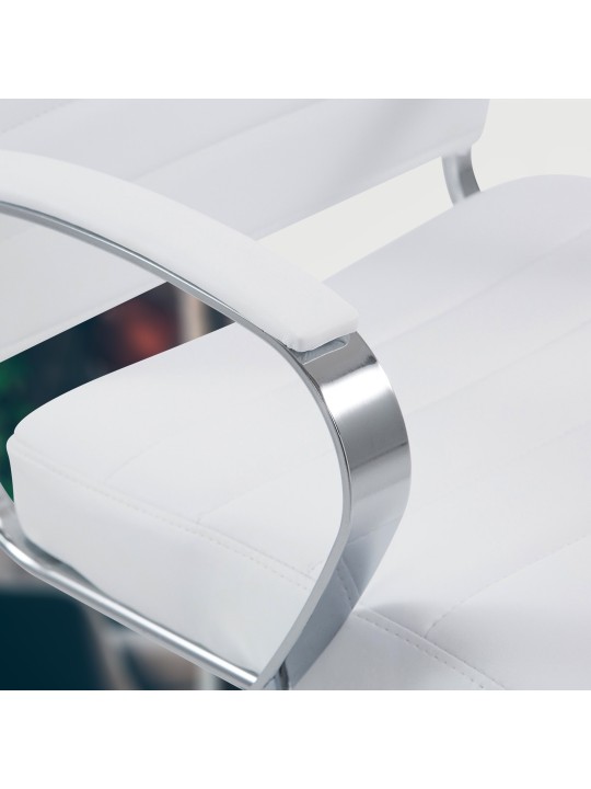 Silla de oficina Oakland polipiel, blanco