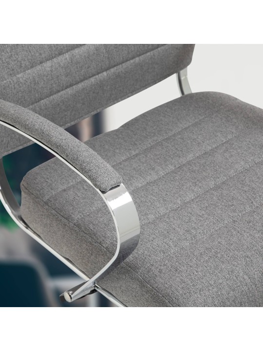 Silla de oficina Oakland tela, gris