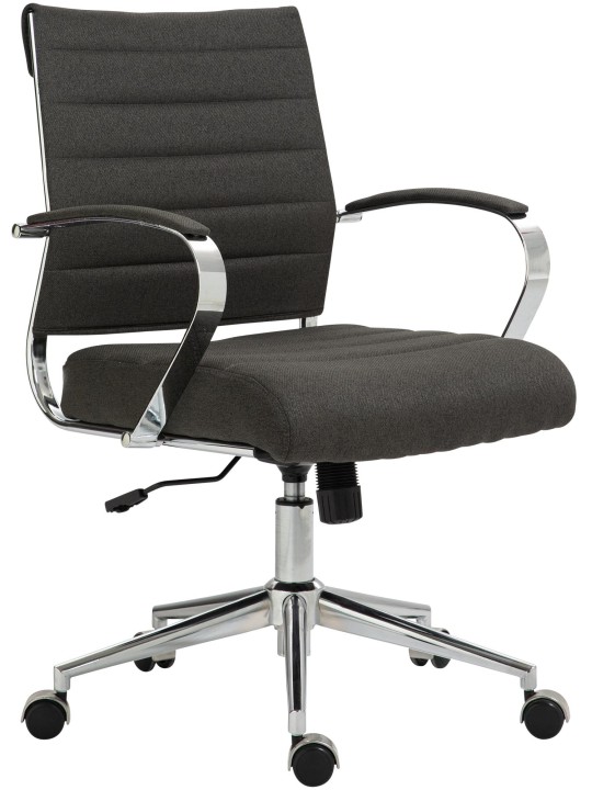 Silla de oficina Oakland tela, gris oscuro