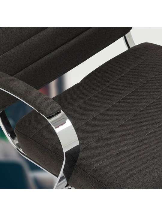 Silla de oficina Oakland tela, gris oscuro