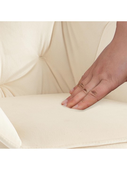 Silla de visita Cassis terciopelo, crema Silla de visita Cassis terciopelo, crema