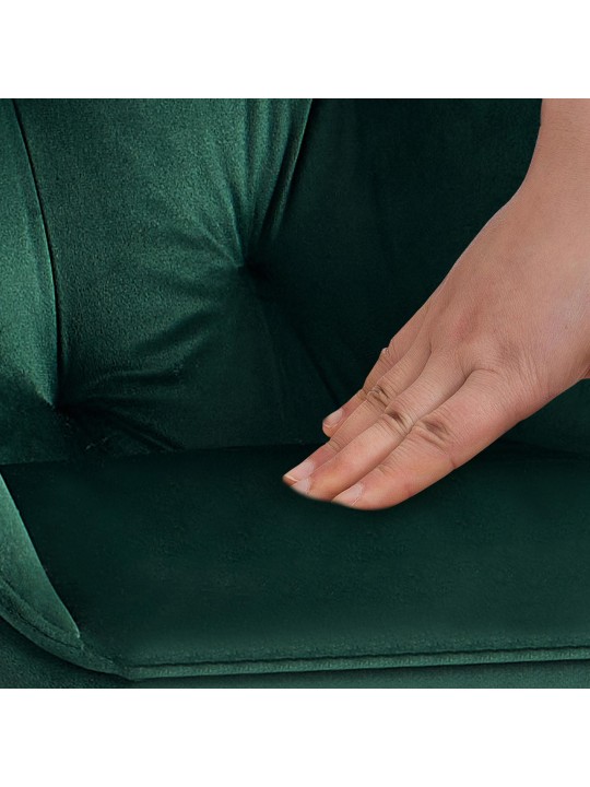 Juego de 2 sillas de comedor Cassis, verde