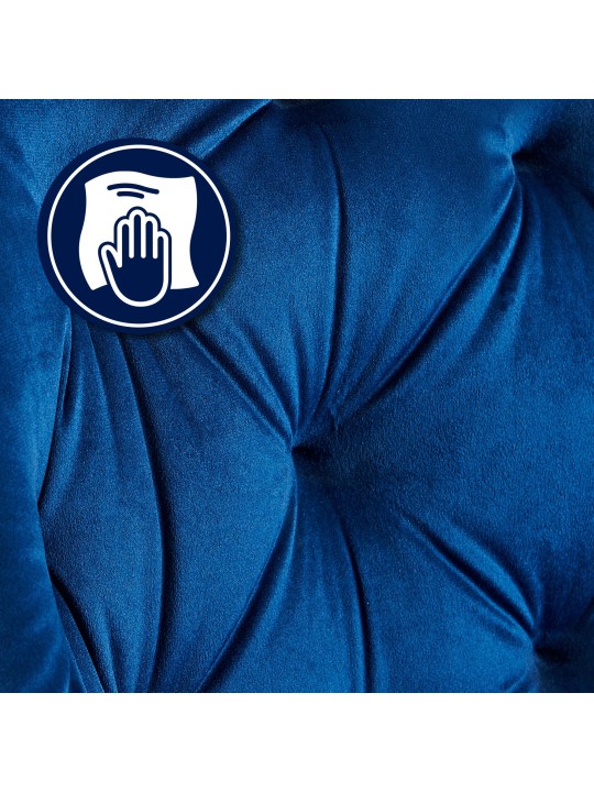 Juego de 2 sillas de comedor Cassis, azul Juego de 2 sillas de comedor Cassis, azul