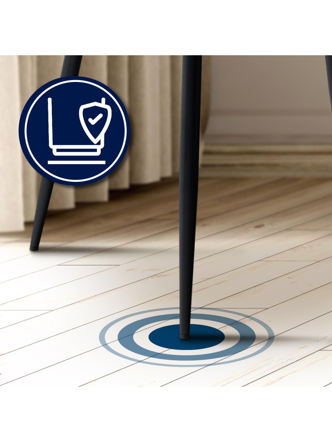 Juego de 2 sillas de comedor Cassis, gris oscuro