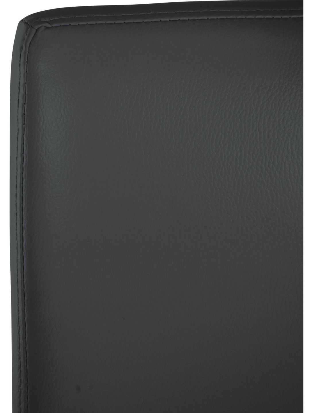 Taburete de bar Freeport piel sintética B, gris oscuro