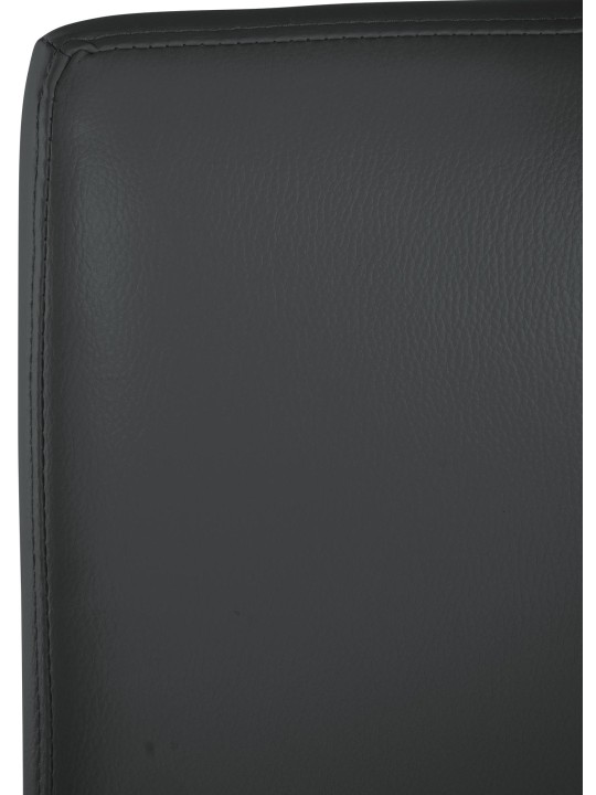 Taburete de bar Freeport piel sintética B, gris oscuro