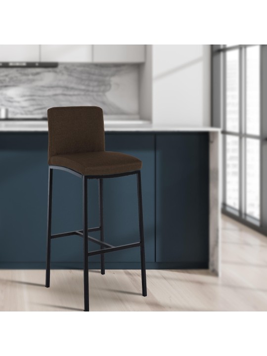 Taburete de bar Freeport tela B, marrón