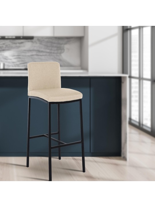 Taburete de bar Freeport tela B, crema